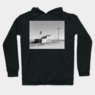 Abandoned Gas Station, 1937. Vintage Photo Hoodie